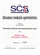Ocen�n� Spokojen� z�kazn�k Moravskoslezsk�ho kraje